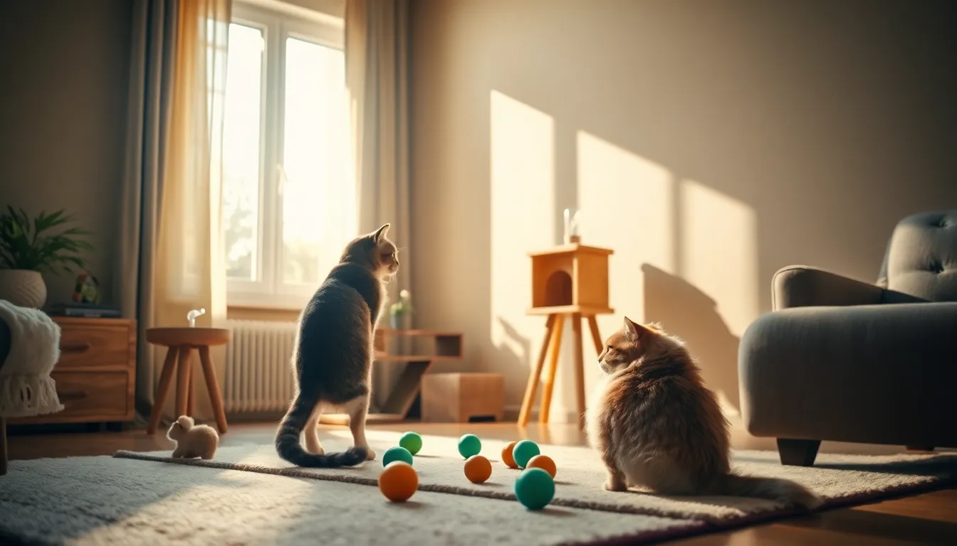 건강 검진을 받는 고양이