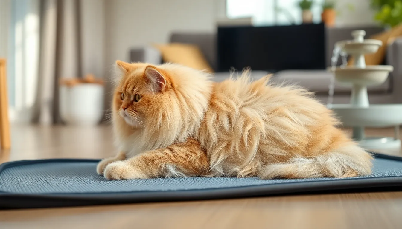 더워하는 고양이