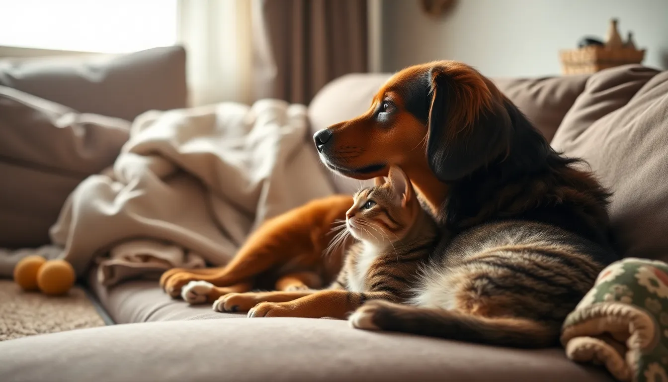 강아지와 고양이