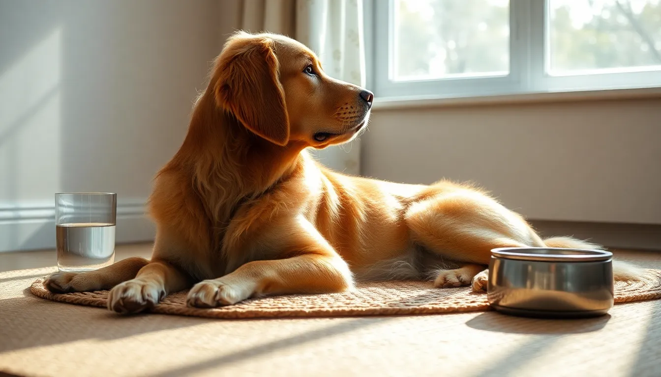 강아지 당뇨병 의심 시 병원에 방문한 강아지의 모습