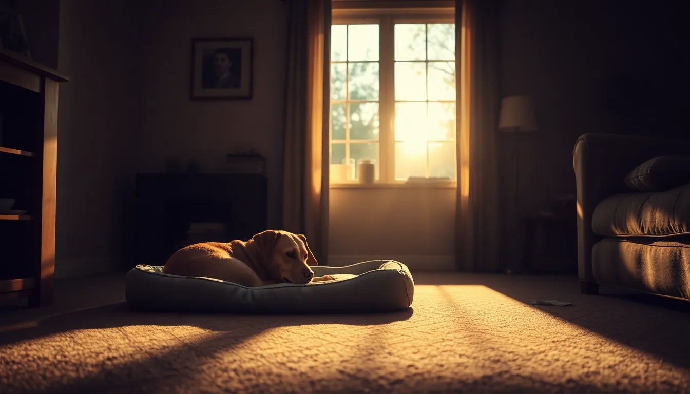 노령견 배변 실수, 치매 외 다른 원인 3가지와 해결법 2 노령견과 주인이 편안하게 쉬는 모습