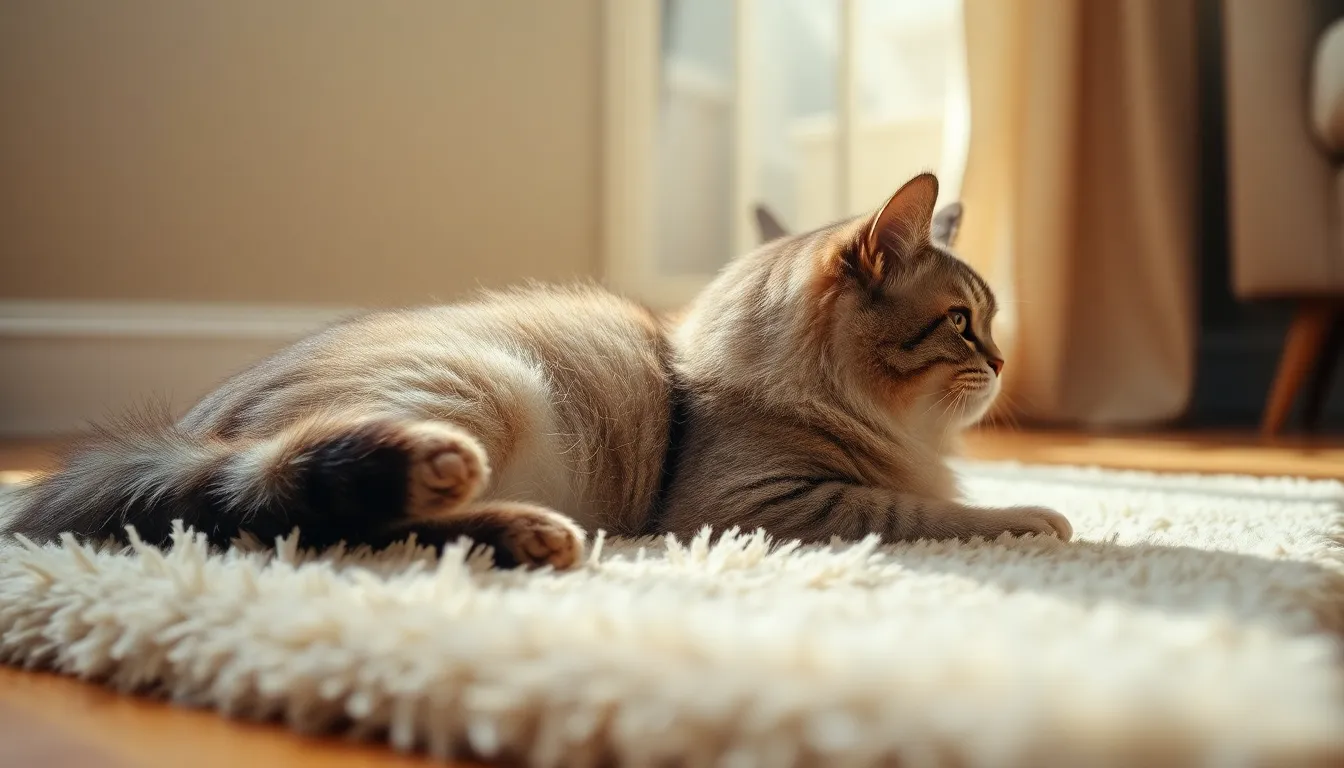 스코티시 폴드 다리 통증, 유전병 조기 발견 신호 2 스코티시 폴드 고양이의 다리 통증 증상을 확인하는 모습