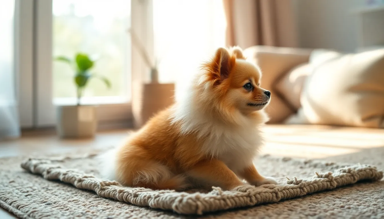 슬개골 탈구 위험을 가진 포메라니안
