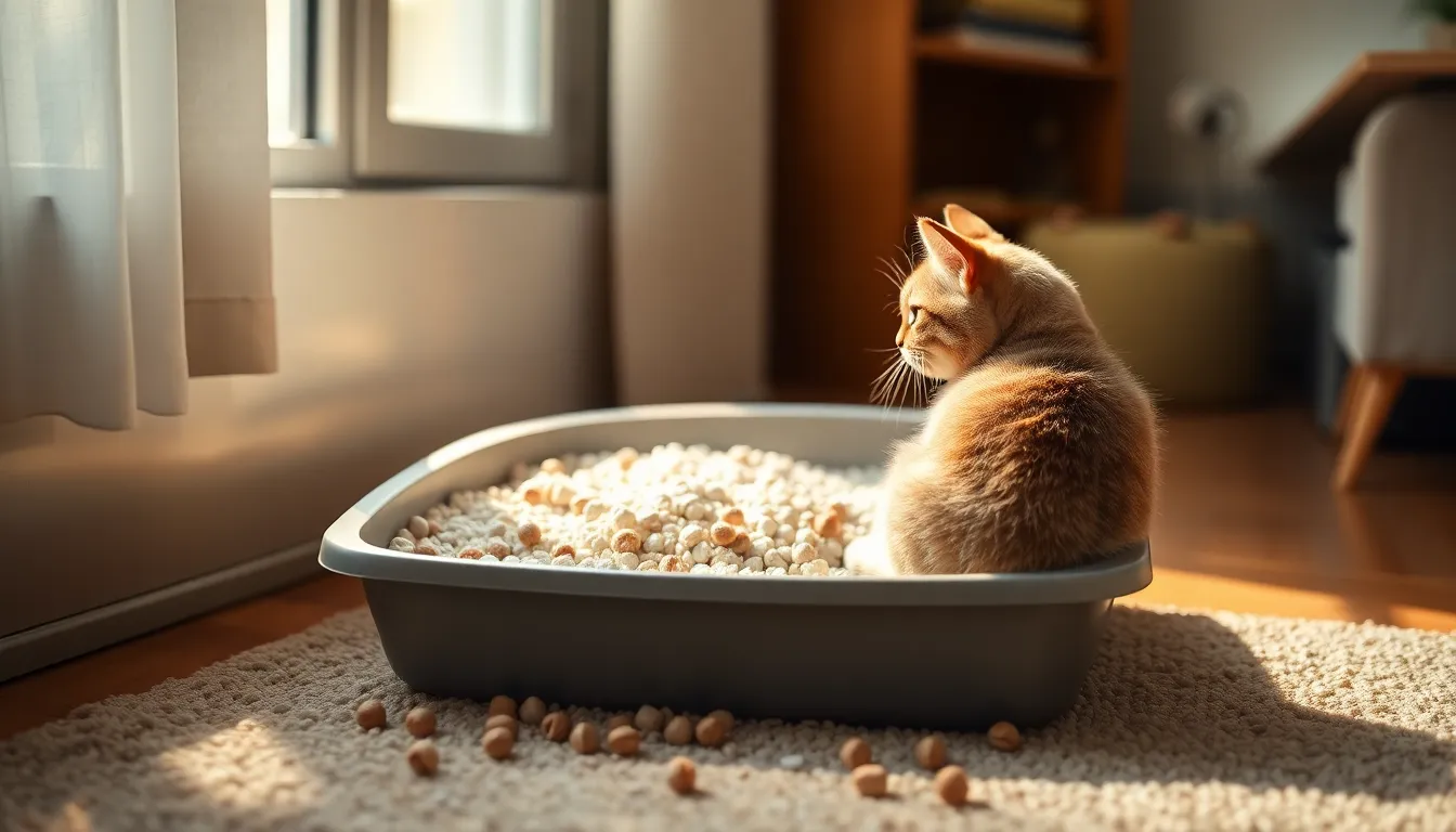 2025년 집사 추천! 모래별 사막화 방지 테스트 2 고양이 모래와 주변 환경