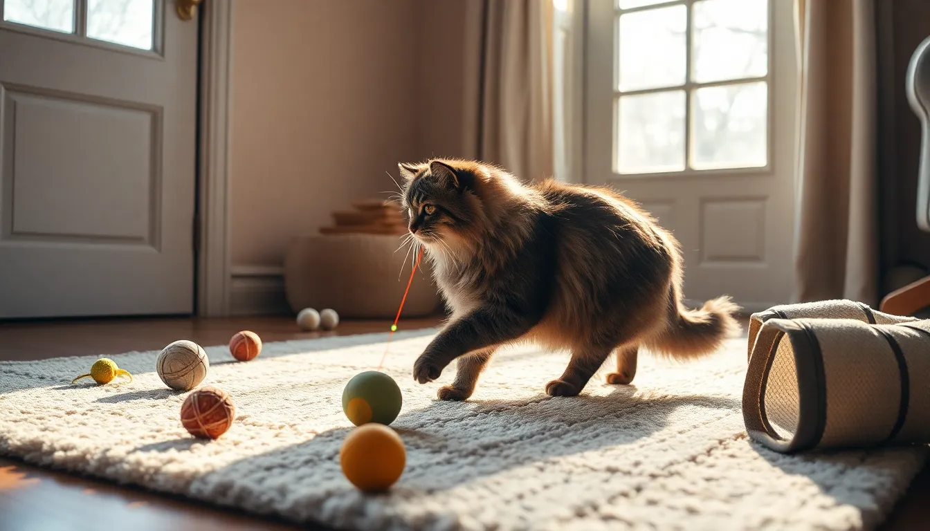 노르웨이 숲 고양이 사냥놀이 장난감 추천 2 노르웨이 숲 고양이가 캣타워에서 쉬고 있는 모습