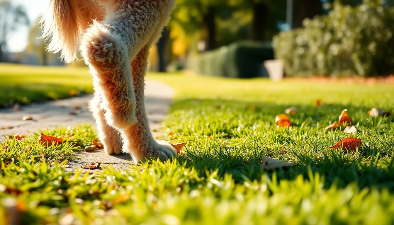 활기차게 산책하는 푸들