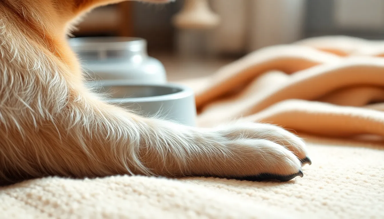 강아지 소변 샘플과 소변 검사 키트 이미지