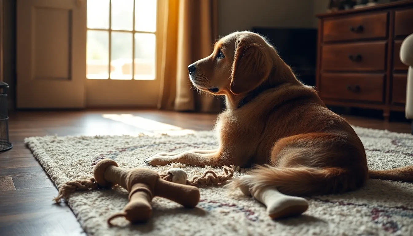 강아지 멍때림, 인지 기능 장애 의심되나요? 2 멍하니 앉아 있는 강아지