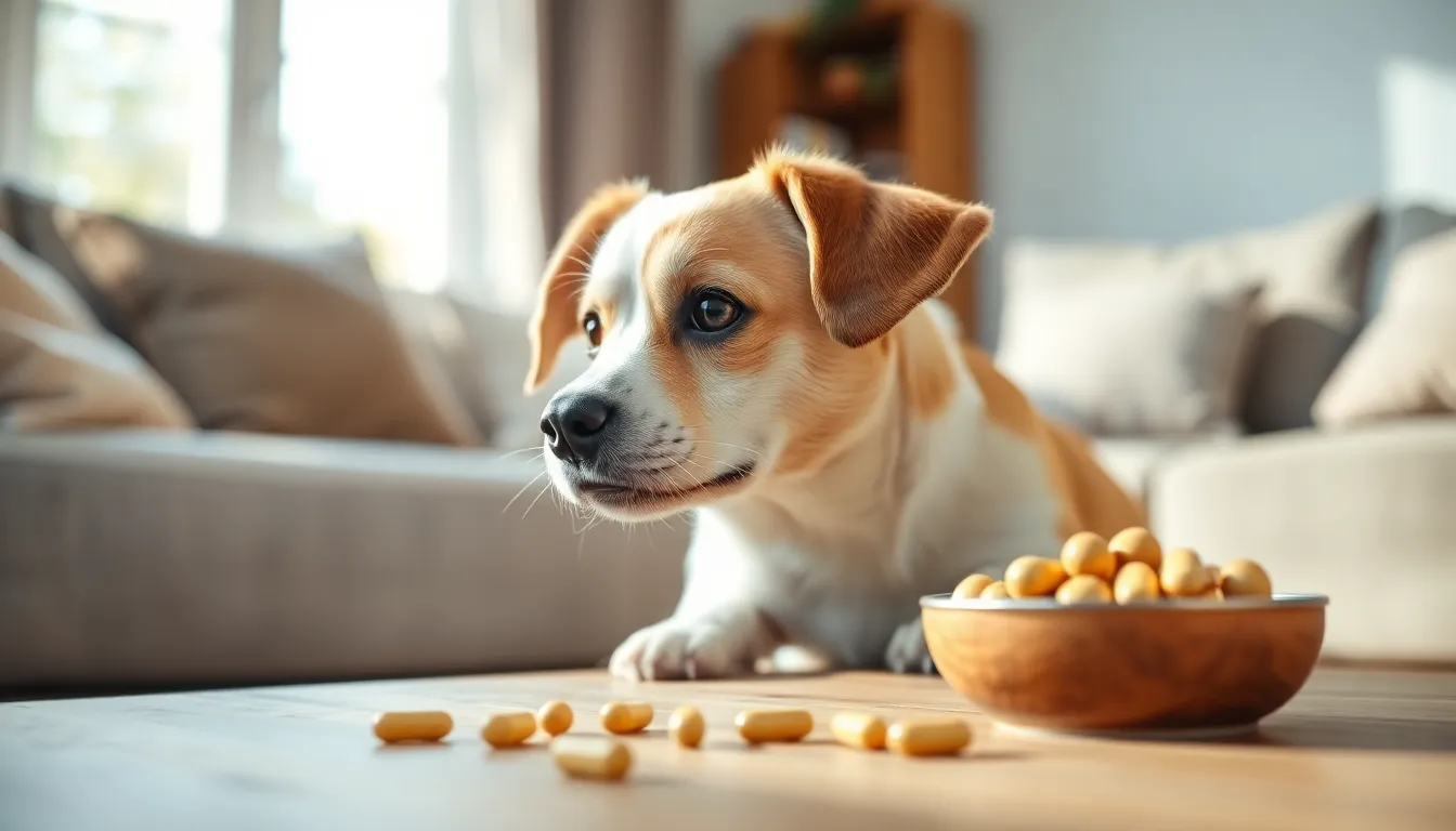 행복한 강아지의 건강한 눈