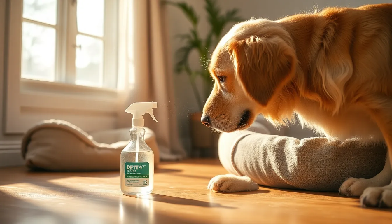 강아지 고양이 안심 소독 스프레이로 깨끗해진 바닥