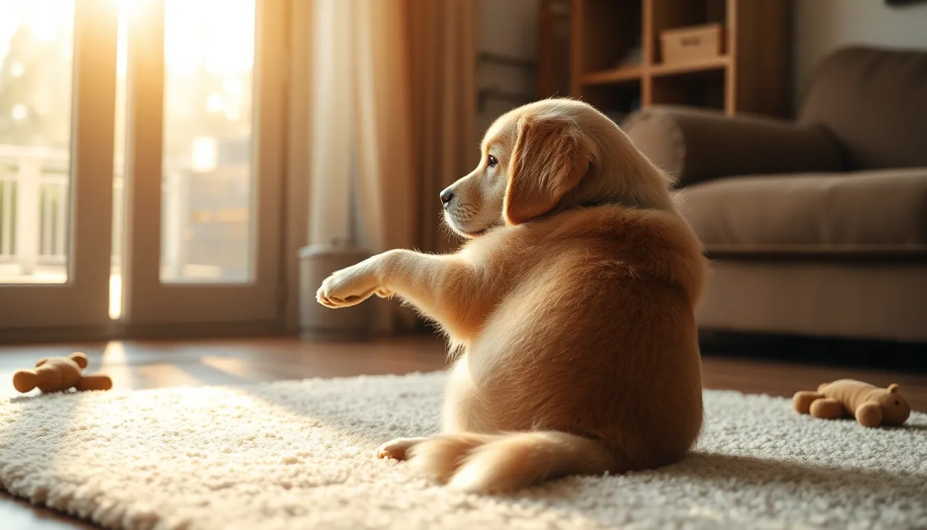 노령견이 편안하게 휴식하는 모습