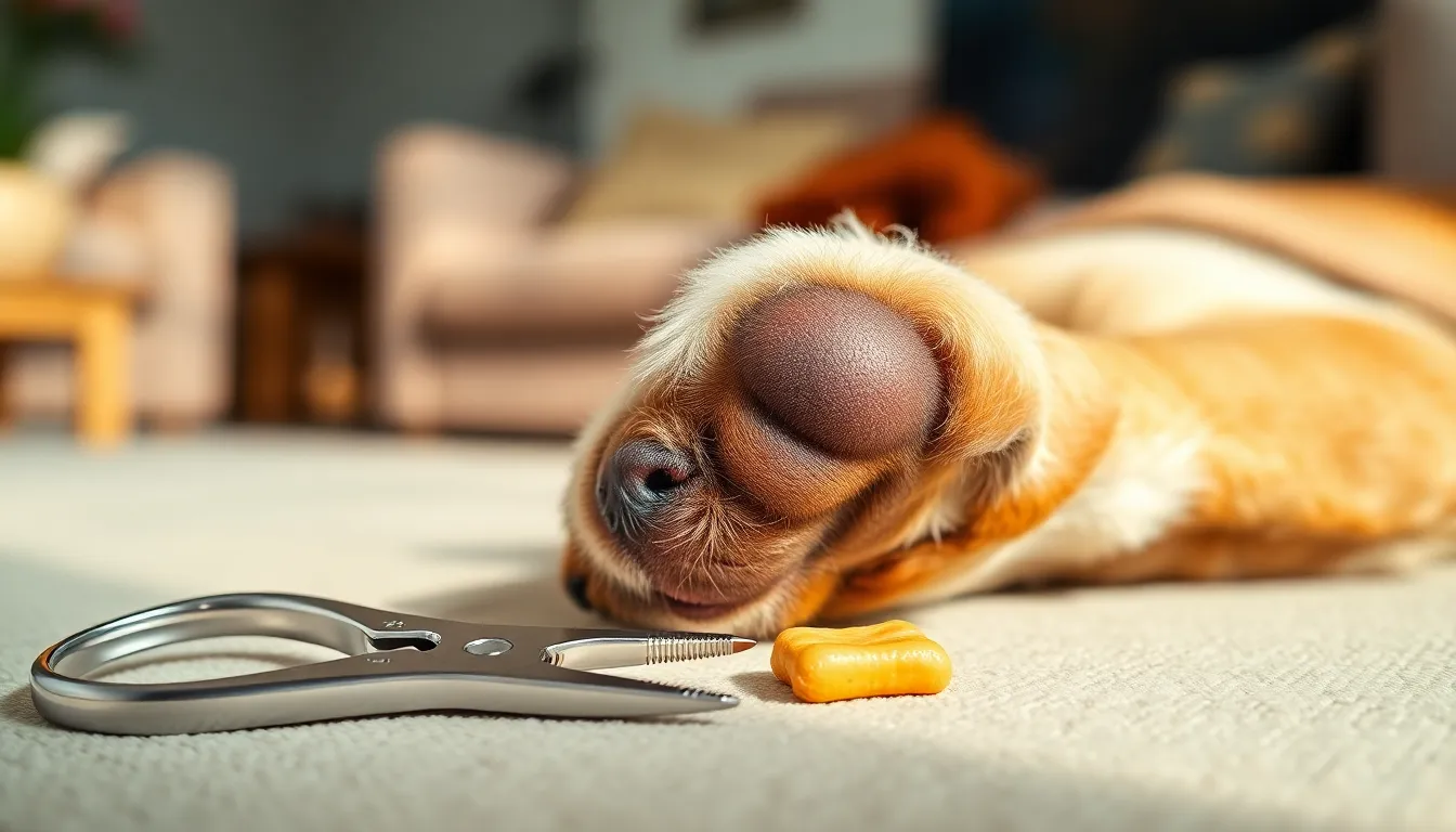 강아지 발바닥 털 관리