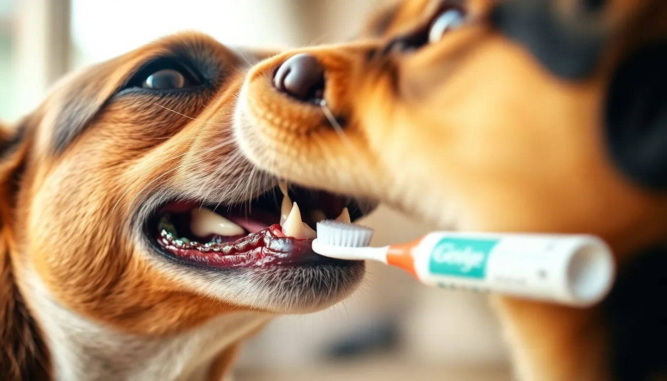 강아지 잇몸 칫솔질 방법