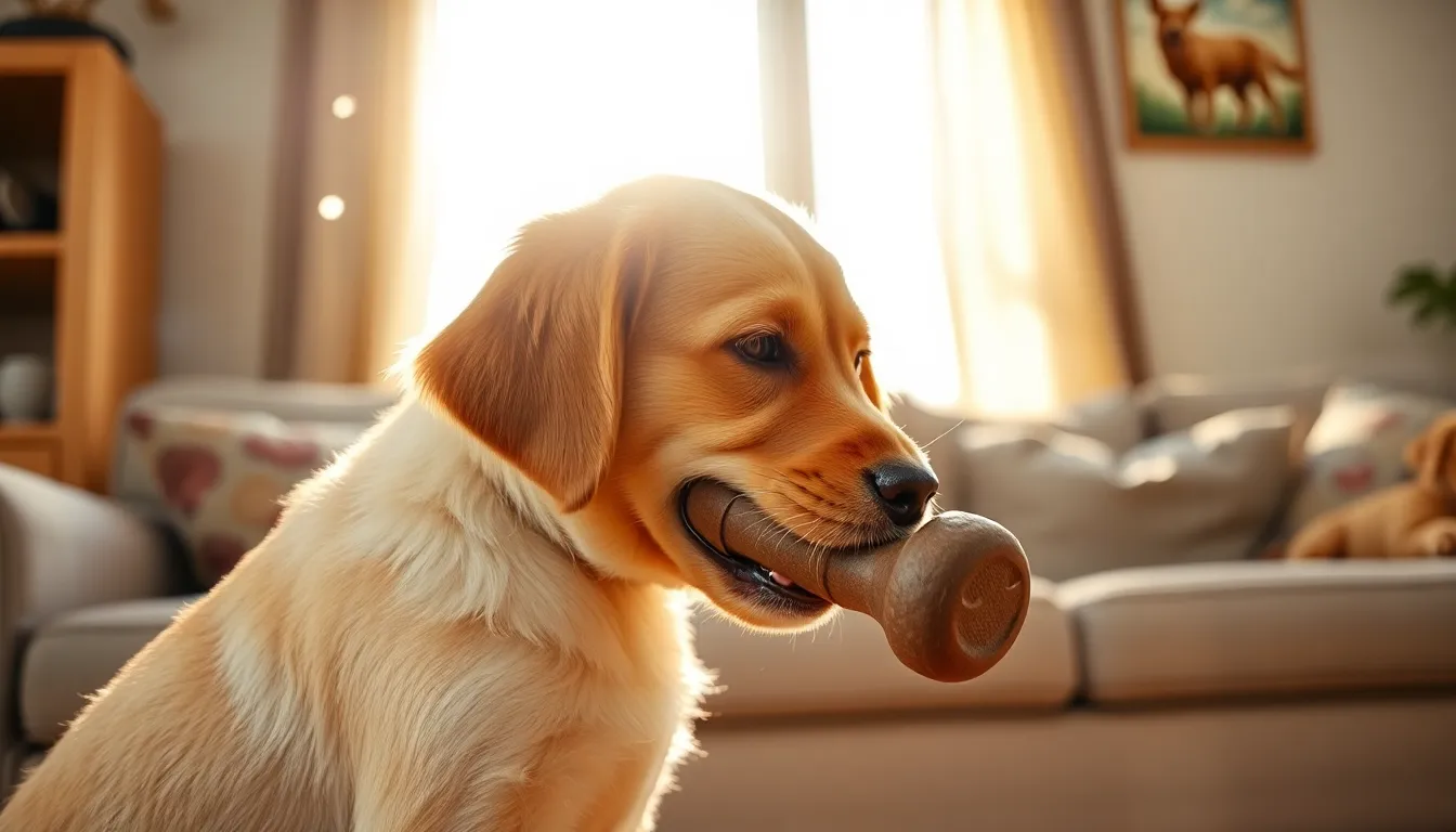 강아지 특수 고무 장난감 강도 테스트 장면