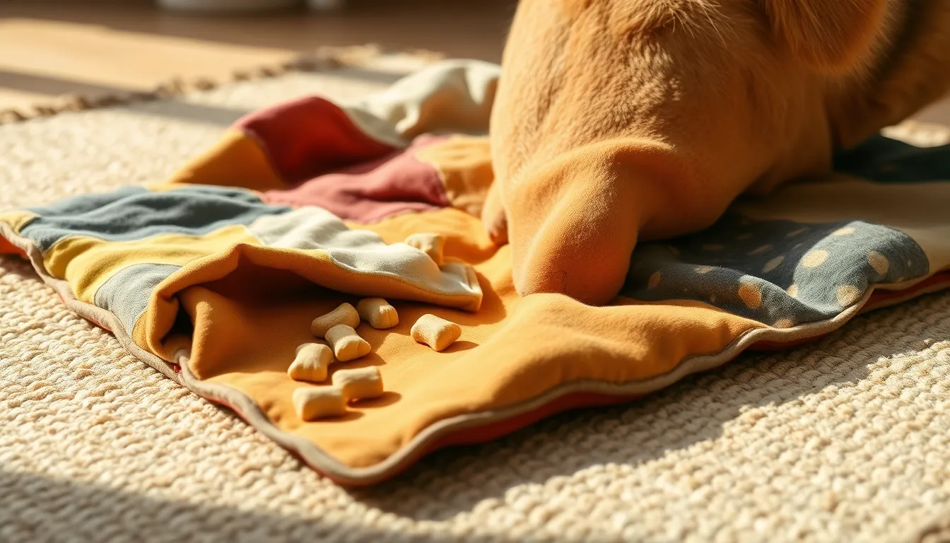 버리는 옷으로 만든 강아지 노즈워크 장난감