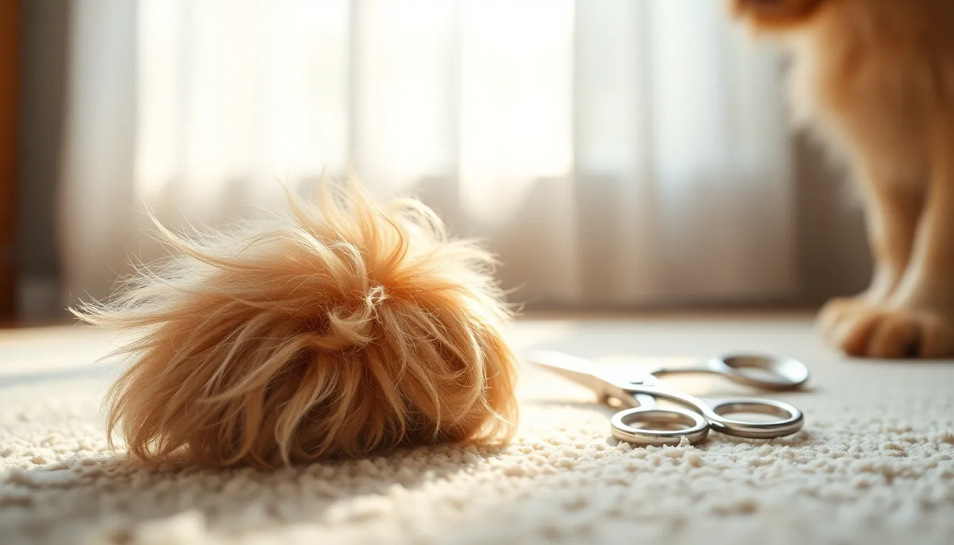 소형견 발바닥 털 관리 주기와 안전한 미용 도구 2 강아지 미용 도구와 미용 중인 강아지 발바닥