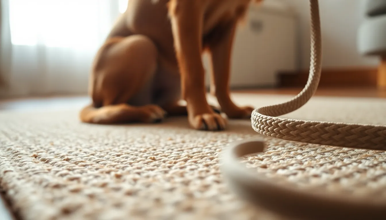 강아지 산책 줄당김 교정 교육 이미지