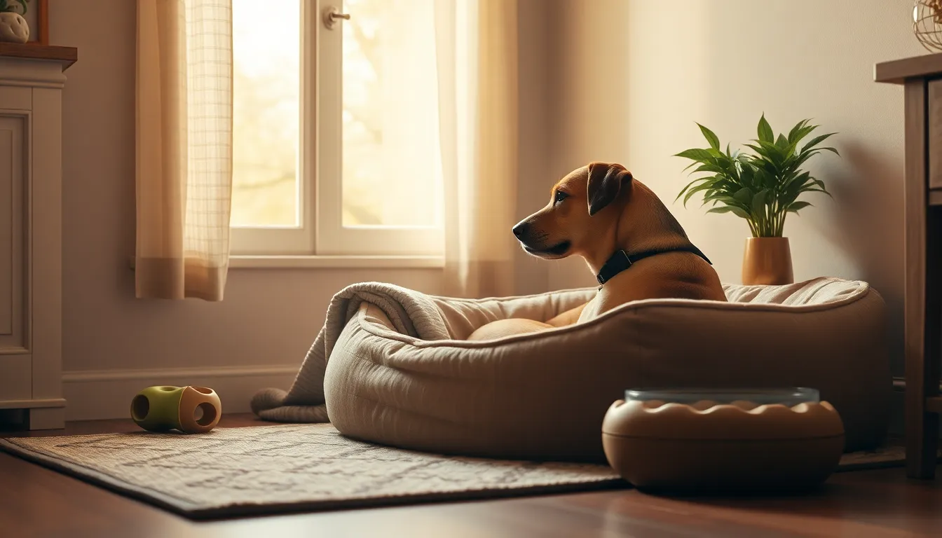 편안하게 쉬는 푸들의 모습