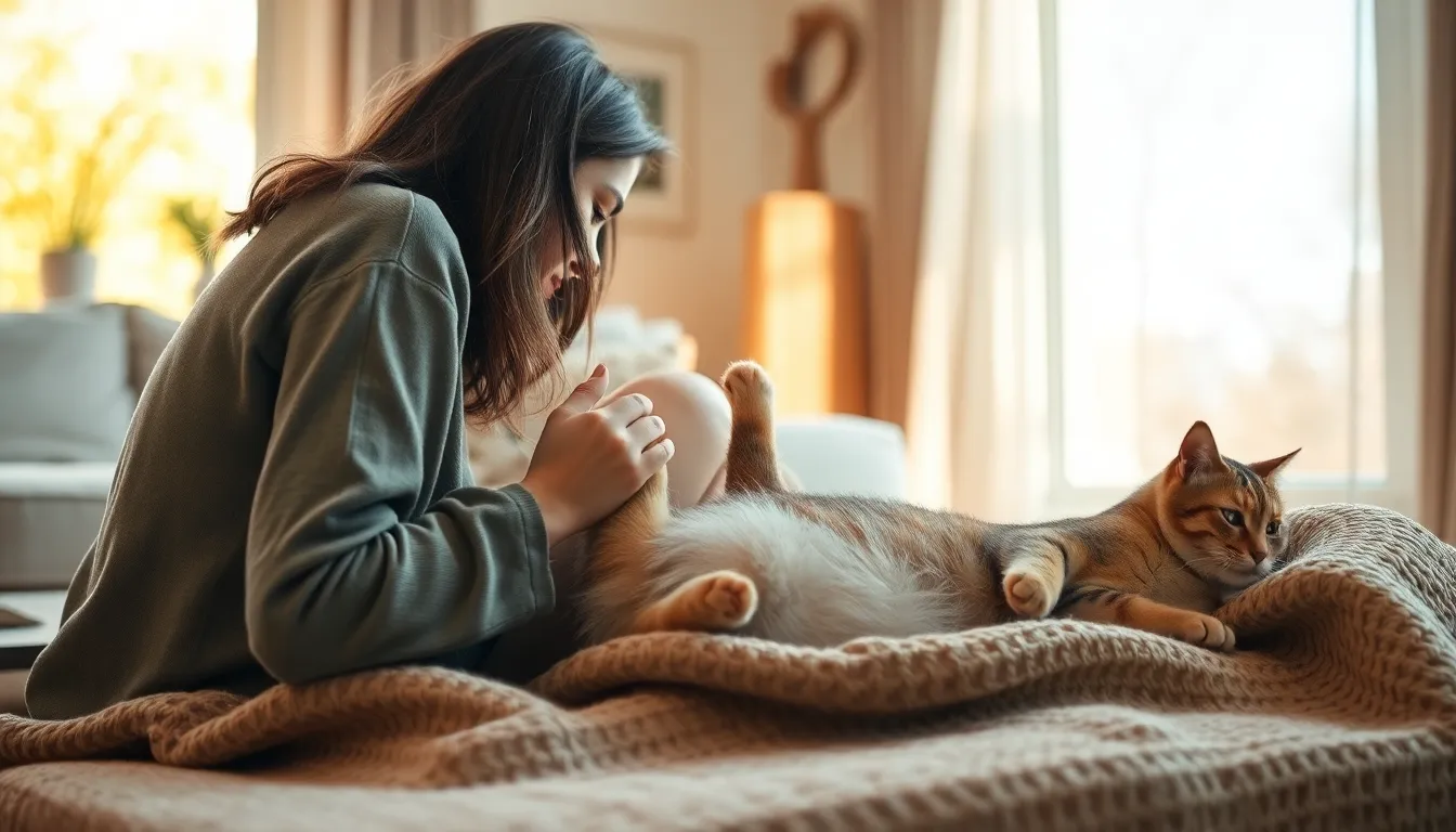 고양이 뒷다리 마비로 힘들어하는 모습