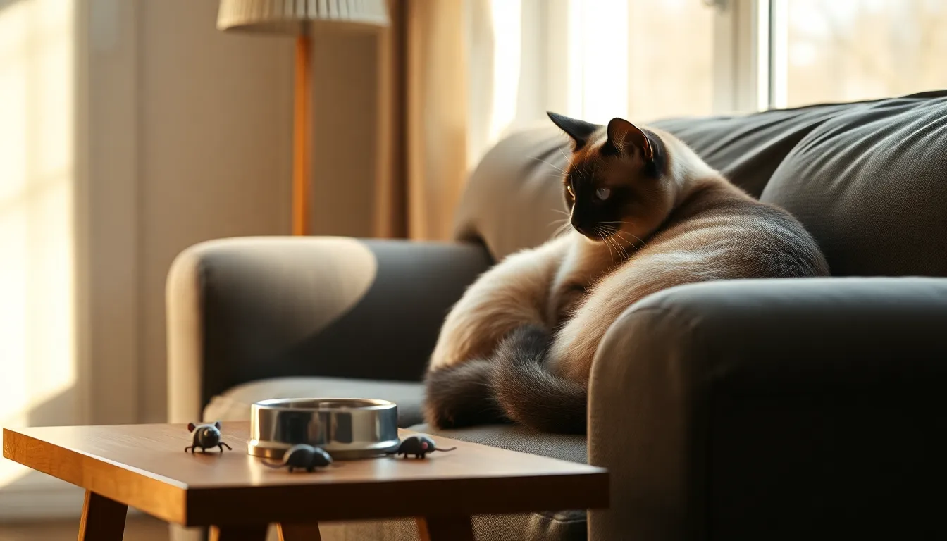 고양이와 수의사가 상담하는 모습