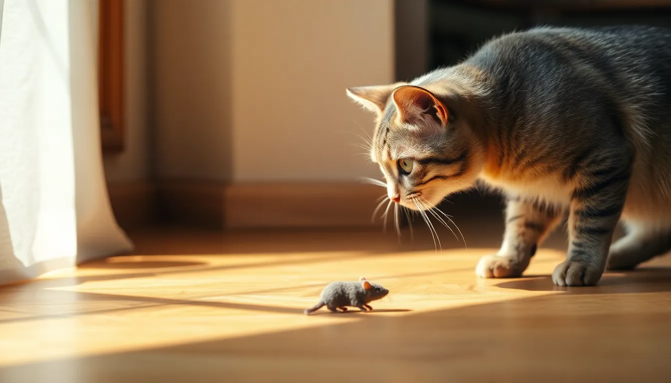 새 고양이와 친해지기: 성묘 사회화 훈련 2 서로에게 조심스럽게 다가가는 새끼 고양이와 성묘