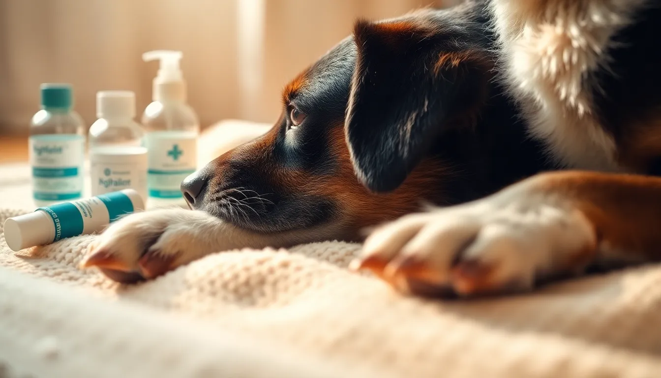 반려동물 필수 구급상비약 목록이 담긴 구급상자
