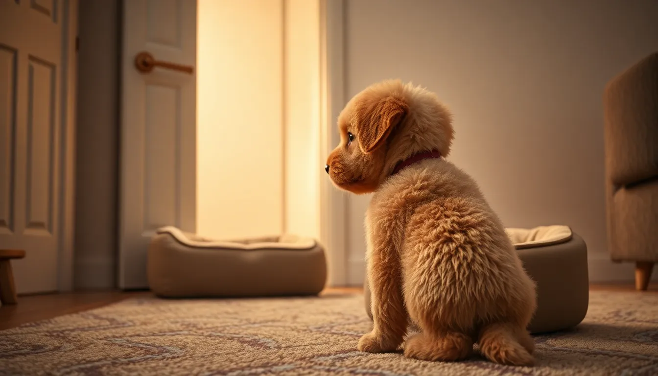 강아지 침대에서 편안하게 쉬는 모습