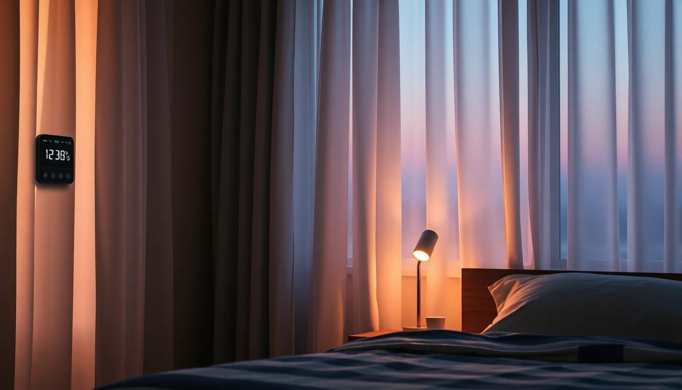 침실에서 편안하게 잠든 사람의 모습