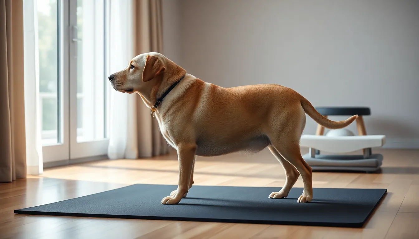 노령견이 물리치료를 받는 모습