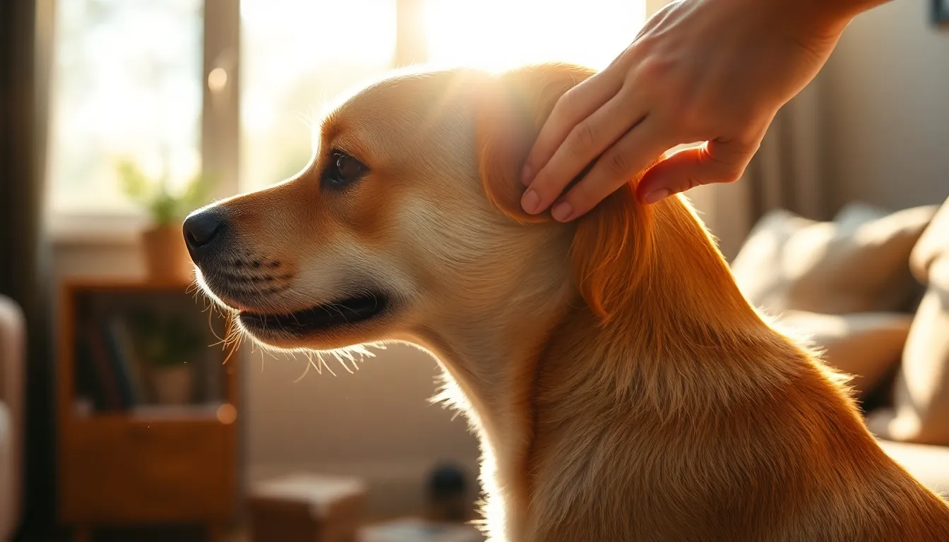 단모 강아지 털 윤기, 건식샴푸+브러싱 비법 2 강아지 털을 빗겨주는 모습