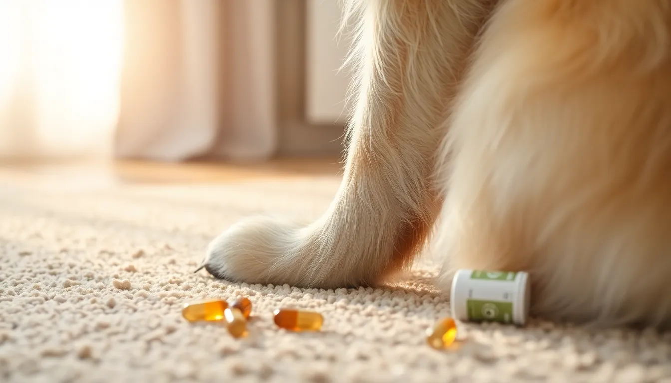 강아지 고양이 관절 영양제 선택에 대한 고민을 하고 있는 보호자의 모습