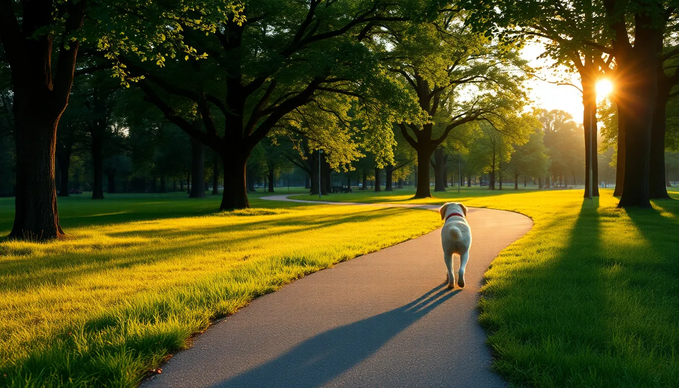 노령견과 산책 후 마사지하는 모습