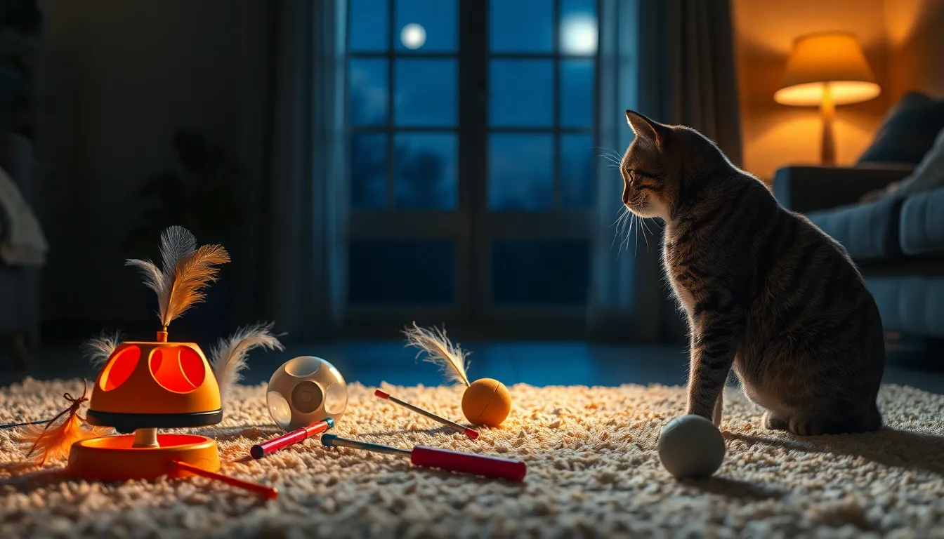 밤에 잠자는 고양이와 숙면하는 집사