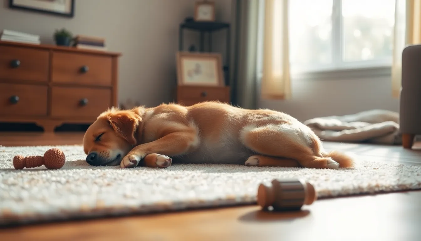 강아지 배 보이고 자는 심리 2 강아지가 배를 보이고 잠든 모습
