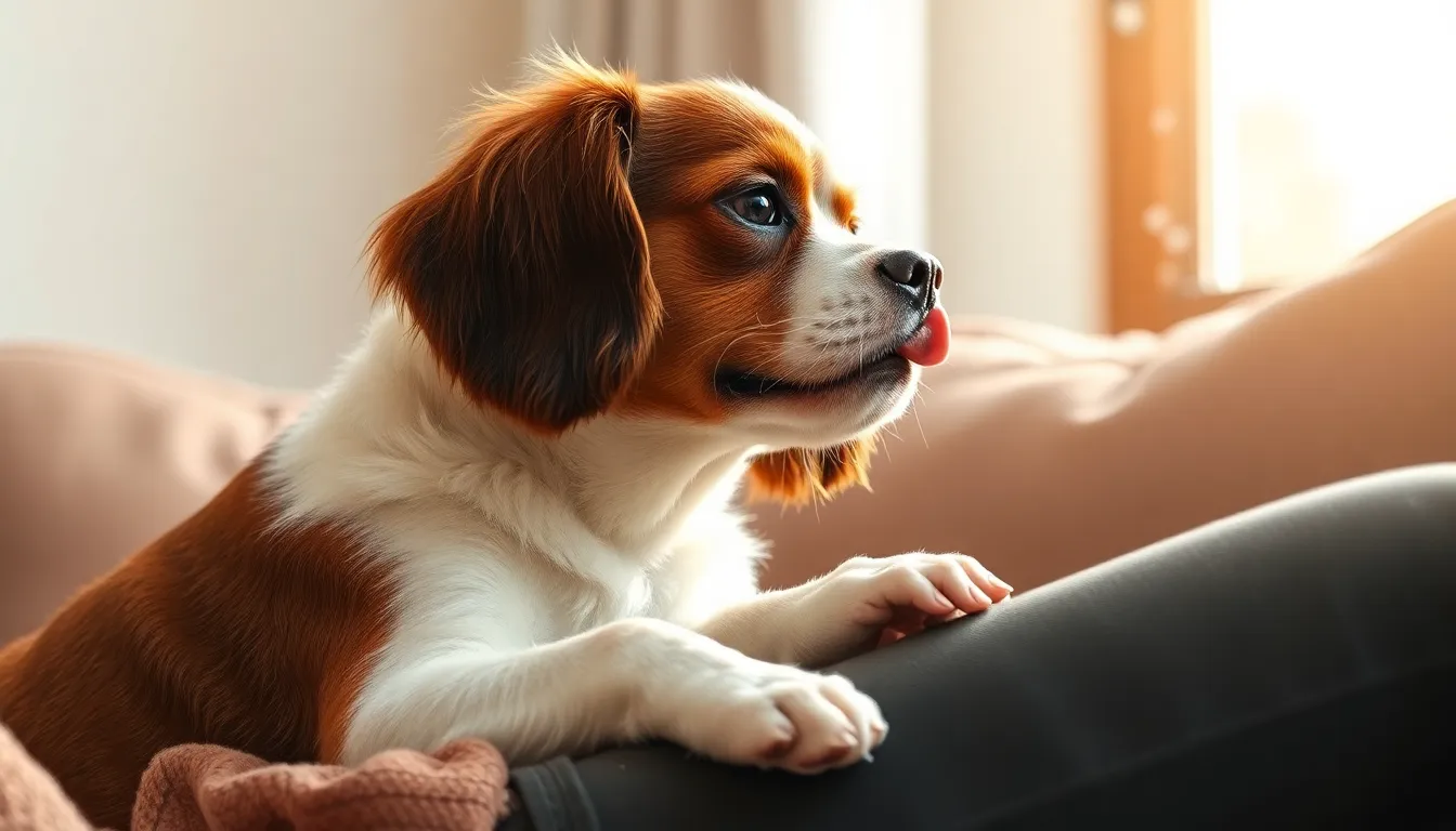 강아지가 내 손을 핥는 이유, 단순 애정 표현일까? 2 강아지가 사람 손을 핥고 있는 모습
