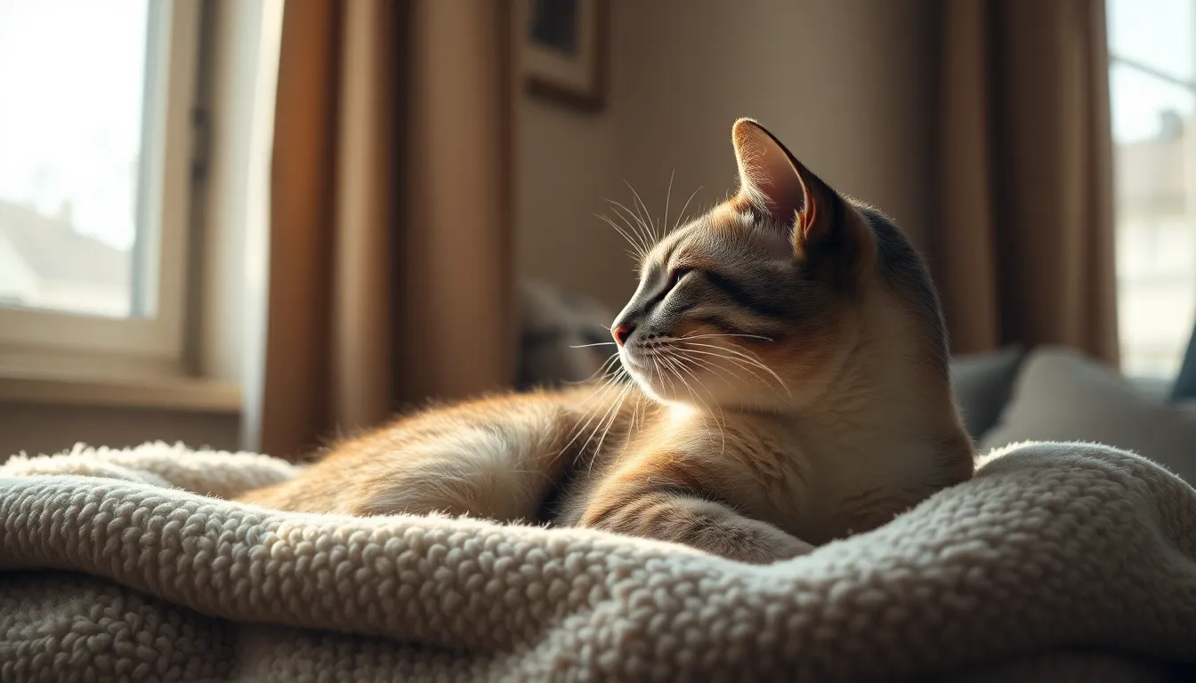 다양한 고양이 표정과 수염의 움직임