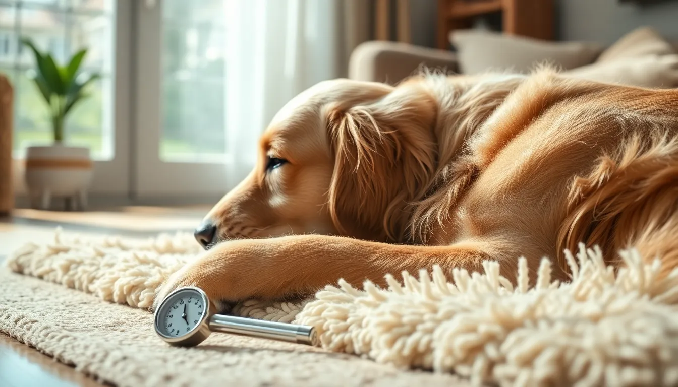 수의사가 반려동물을 진찰하는 모습