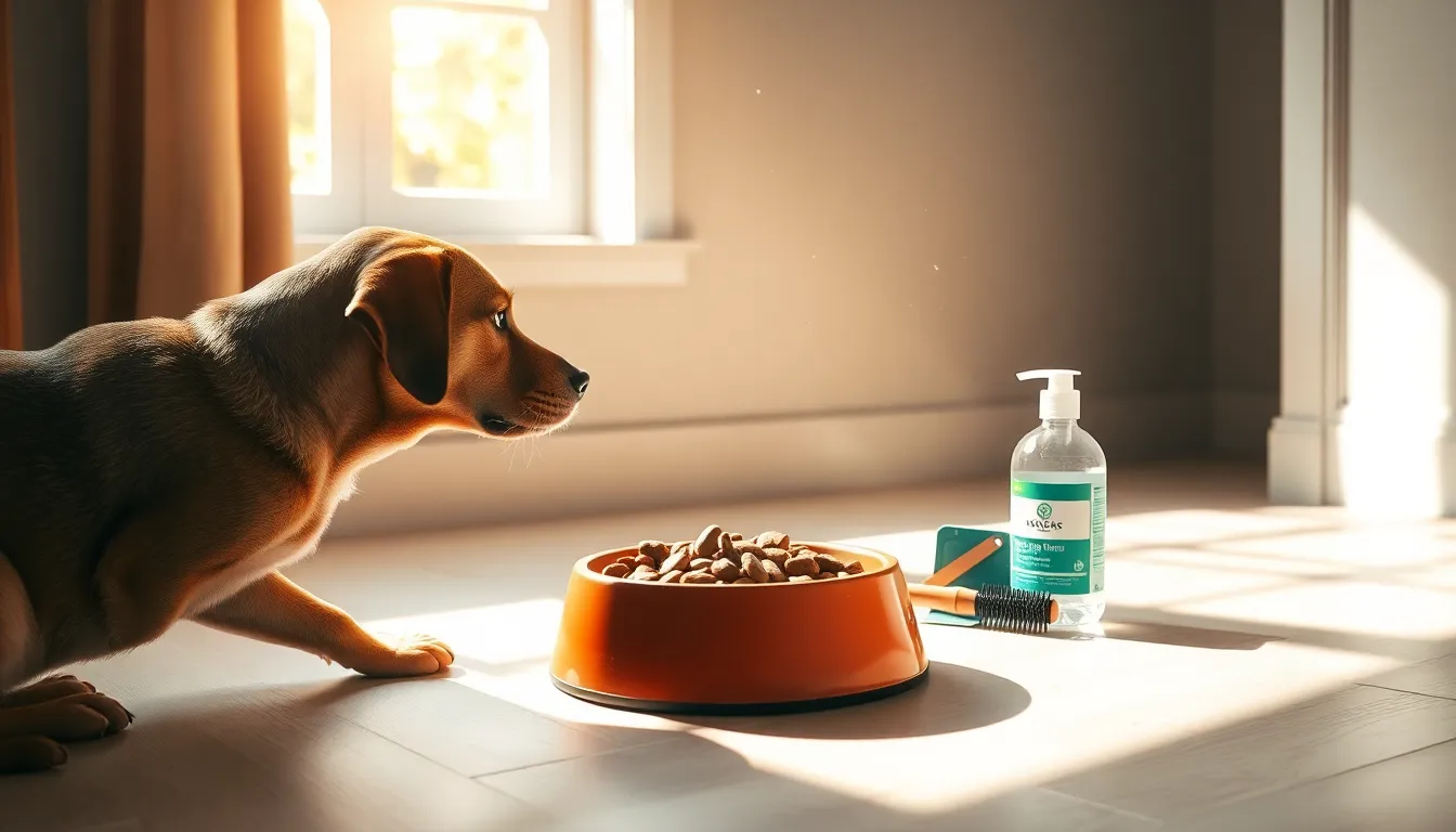 푸들 눈물 자국, 사료 vs 환경 범인 추적 2 강아지 눈물 자국을 닦아주는 모습