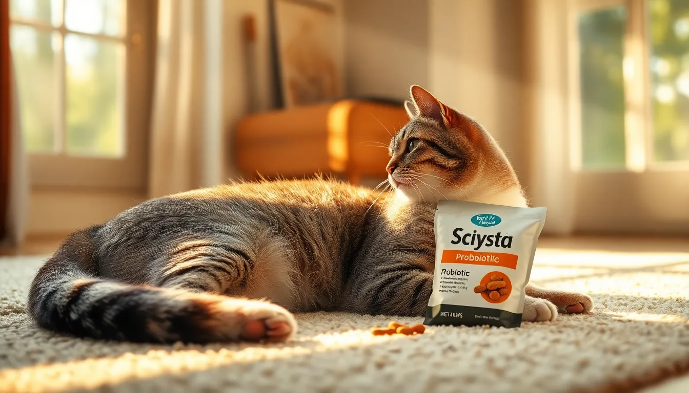 고양이 유산균 급여 후 건강해진 고양이의 모습