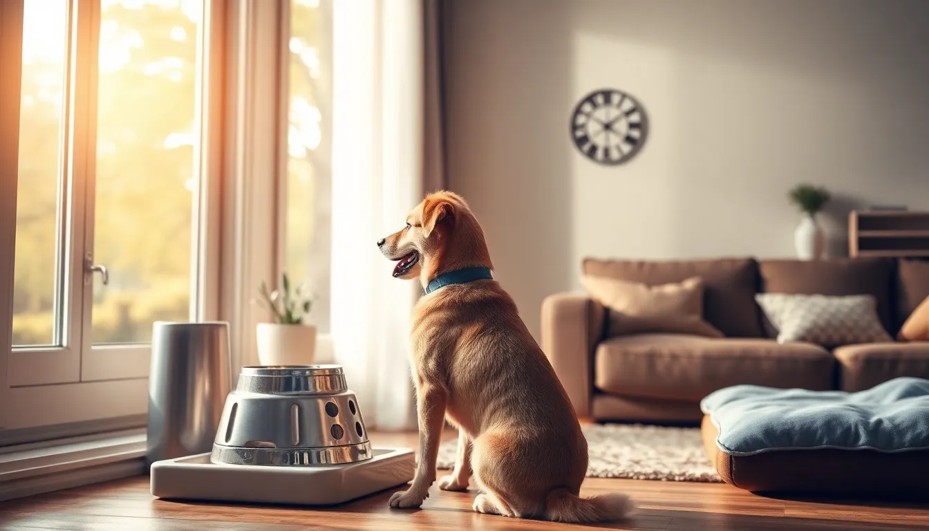 이사 후 강아지가 새로운 집에서 편안하게 쉬고 있는 모습