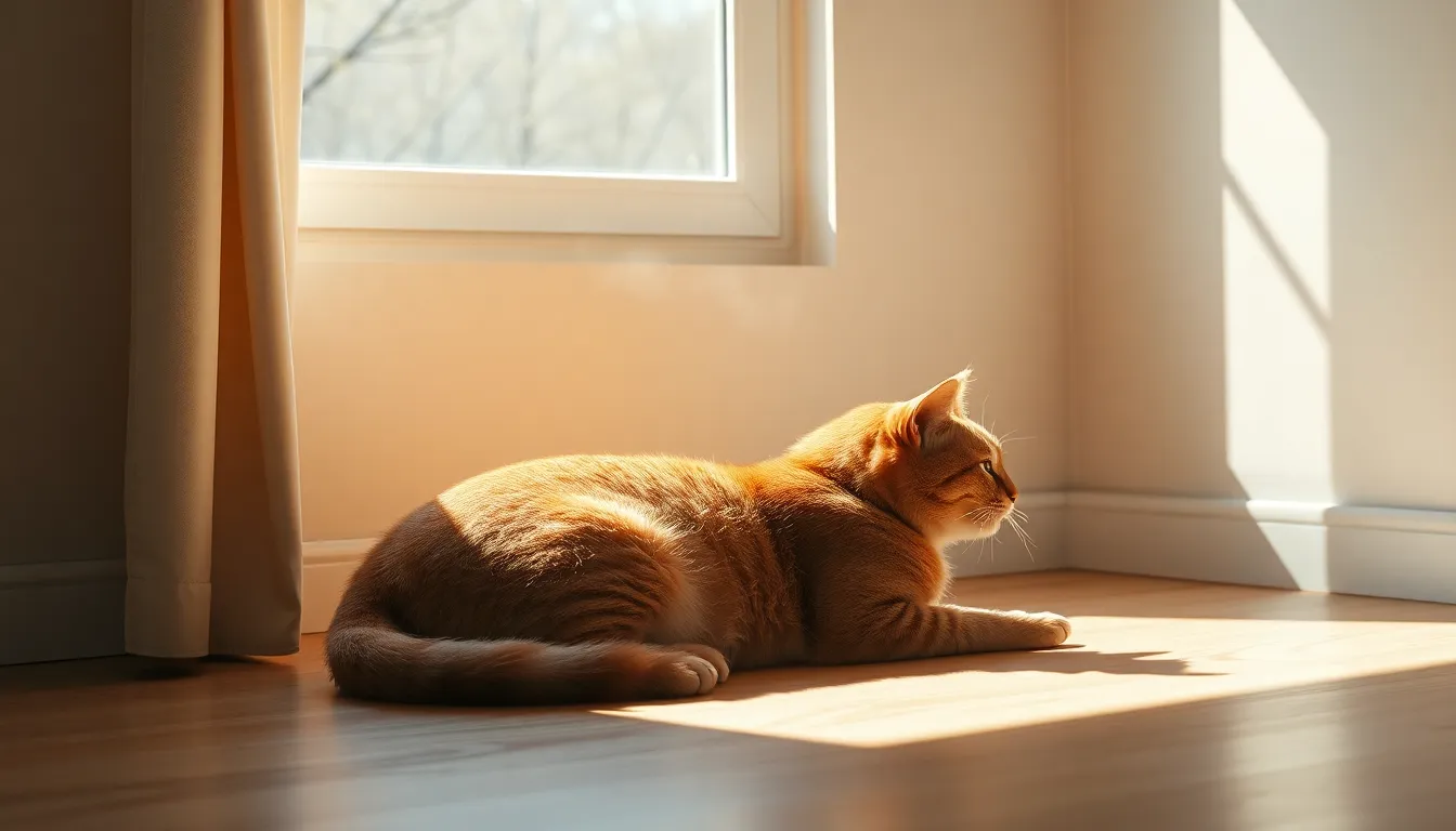 고양이 이사 스트레스 줄이는 페로몬 스프레이 2 고양이가 페로몬 스프레이로 안정감을 느끼는 모습
