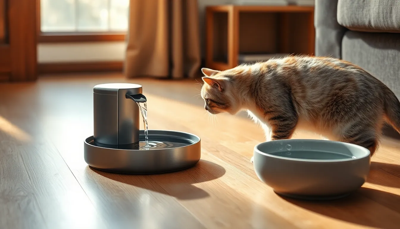 고양이 물 마시는 모습