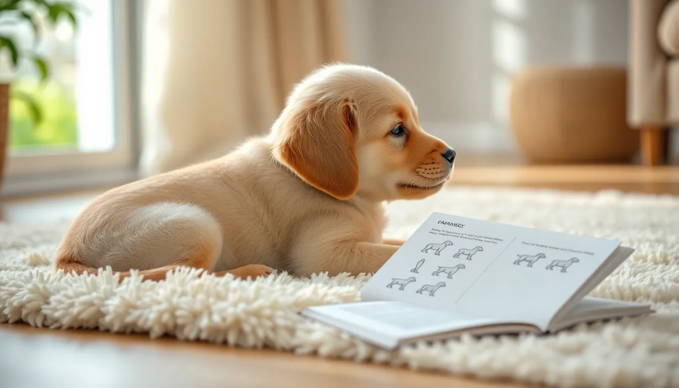 행복하게 훈련하는 반려견과 보호자