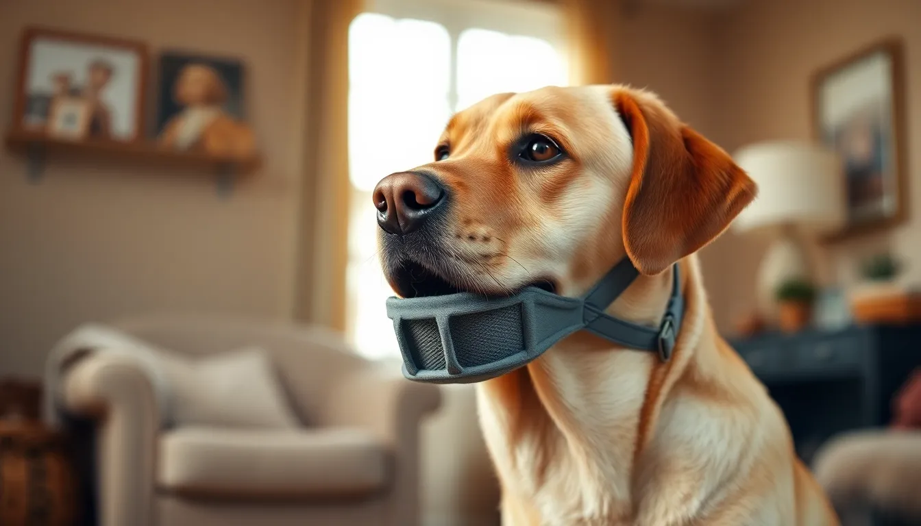 산책하는 반려견과 보호자