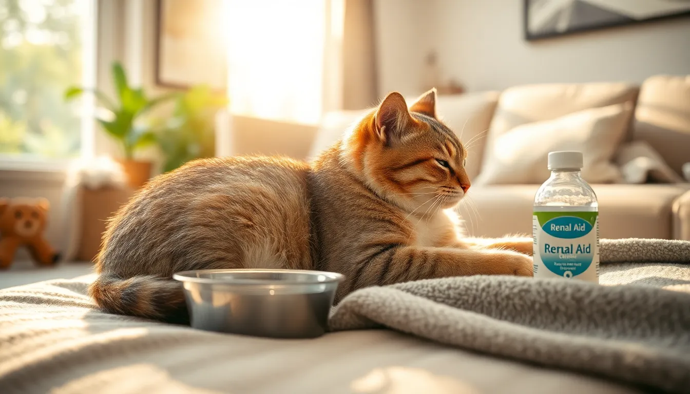 고양이 만성 신부전 관리의 중요성을 보여주는 이미지