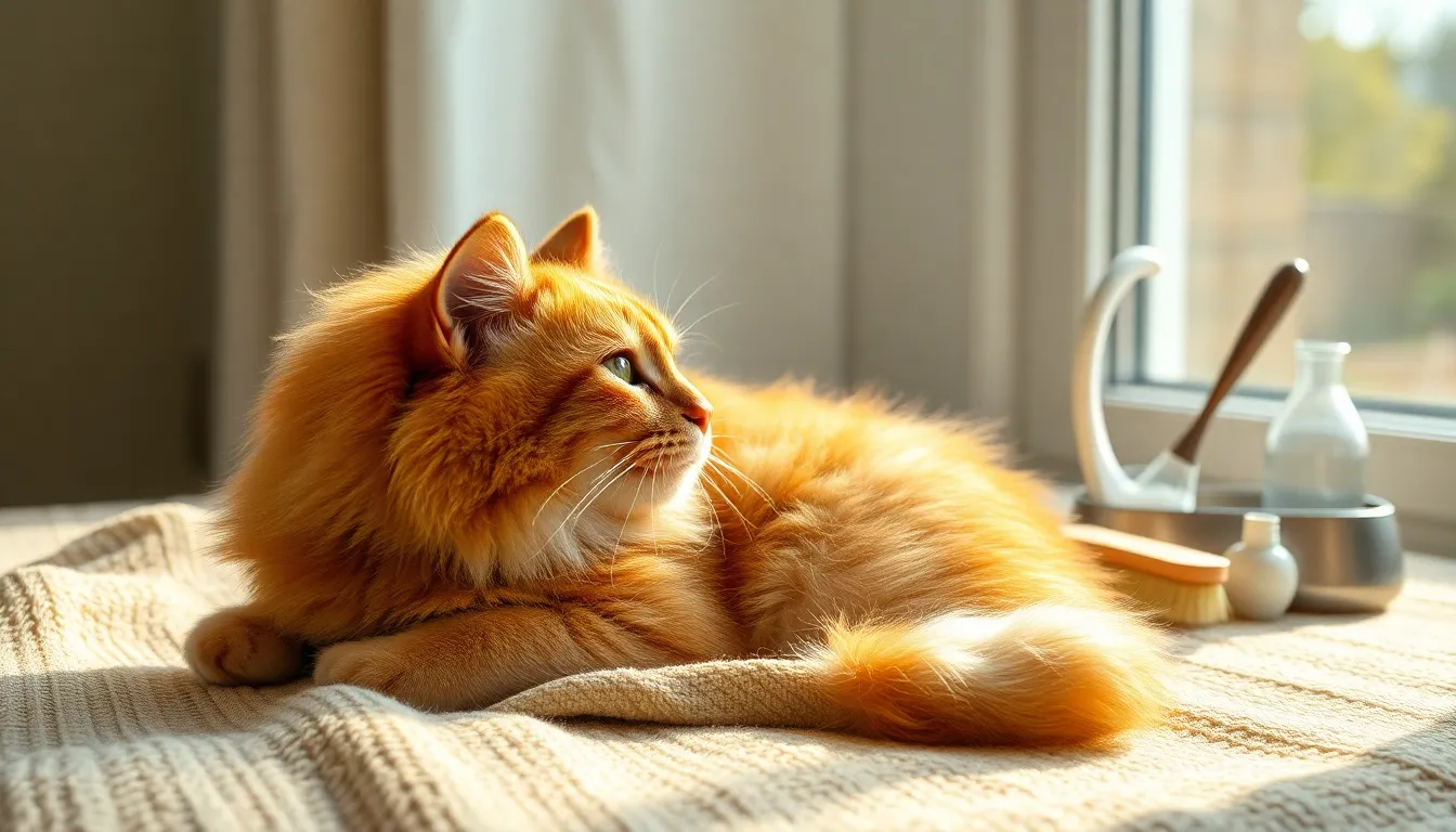 건강검진을 받는 고양이