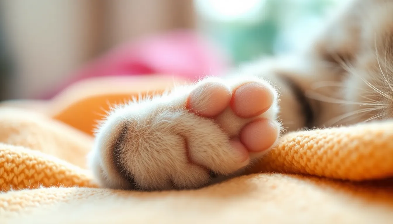 고양이 발바닥 굳은살